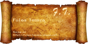 Fulea Tessza névjegykártya